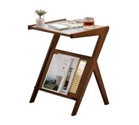 LJHFG63KUYT Mesas de Centro Mesa de Centro pequeña con Almacenamiento, estación té móvil for Salas Estar, diseño Moderno y Minimalista for Juegos Servicio Extremo del sofá(Bruin,45cm)