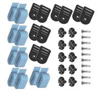 ljhnba Juego de Correas de Carrete de Manta Solar para Rodillo de Piscina, 10 Correas de Nailon con Hebillas moldeadas Negras para Almacenamiento de Manta Solar y Piscinas en Patio Trasero, Cierre de