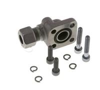 LK 35 Codo Brida de bomba Fundición maleable con 12L (M18x1,5)
