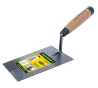 Llana cuadrada 22 cm mango madera FSC® 100% - hoja de acero templado y pata forjada para mampostería y acabado - LEBORGNE