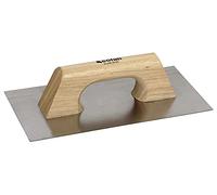 Cofan Llana de construcción Lisa - Hoja fabricada en Inox con mango de madera 300x150x0,6 mm