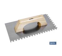 Llana dentada (8x8mm) l-300x150x0.7mm.