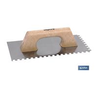 Llana dentada mango plástico 300x150x0,7 mm