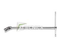 Llave a T Con Brújula Hexagonal Articulado beta 952 De 6A 24MM Cromo