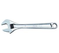Llave ajustable de moleta central 12" cromada
