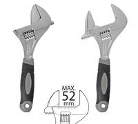 Llave ajustable gran apertura 52 mm. medida 10