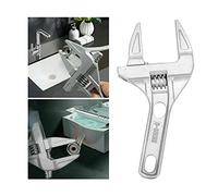 Llave Ajustable Grande, Llave Inglesa Ajustable, Llave Universal para Tuercas, Herramientas Manuales para el Hogar, Llave Inglesa de Baño de Apertura Grande, Llave Inglesa de Boca Ancha de 16-70 Mm