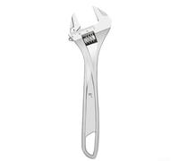 Llave ajustable | Llave inglesa de acero de alto carbono de gran apertura con marcas de medición grabadas | Suave para engranajes helicoidales de precisión para tareas mecánicas de fontanería | DIY
