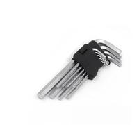 llave Allen, Juego de llaves Allen en forma L 9 piezas, extremo bola Torx hexagonal, métrico, surtido for muebles, bicicleta DIY(Standard-torx)