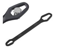 Llave autoajustable de doble extremo para tuercas de 8-22 mm (Negra)