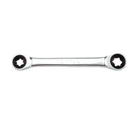 Llave de anillo con trinquete TOPTUL E20xE24 doble