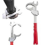 Llave de autobloqueo, herramientas de fontanero de apertura de mandíbula de 86 mm de ancho, instalación de desmontaje universal ajustable de doble extremo, herramienta de instalación de acero