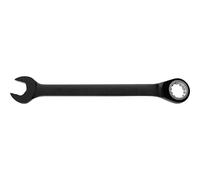 Llave de carraca reversible combinada cromada negra de 1-1/8 pulgadas - Spline