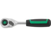 Llave de carraca reversible de 1/4 pulgadas con extrusión L.117 mm 80 dientes.