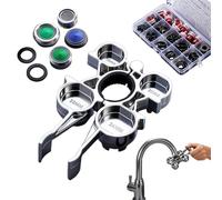 Llave de control de en diseño de guitarra | Con 4 boquillas de repuesto y accesorios de montaje, herramienta de extracción de regulador de chorro para apretar el filtro