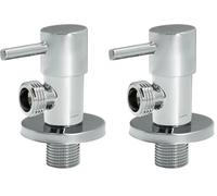 Llave De Escuadra Cerámica 1/2" - 1/2" (Paquete de 2)