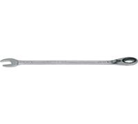 Llave de estrella de carraca HAZET 606-27 I Salida: hexágono exterior doble, ancho de llave: 27 mm I Herramienta para trabajos de atornillado estrechos en bicicletas y mucho más