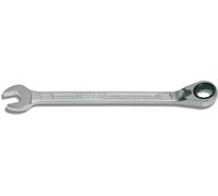 HAZET Llave de estrella de carraca 606-9 – hexágono exterior doble 9 mm, para atornillado estrecho