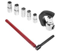 Llave de Fontanero para Fregadero bajo Encimera, Kit Portátil Versátil | Acero al Carbono y Metal, Ajuste para Tuercas y Lavabos, Trabajo bajo Fregadero, para Reparadores y Caseros