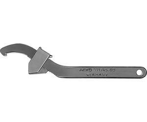 Llave de gancho ajustable para tuberías Amf, con punta ajustable de 45 a 90 mm, modelo 51219