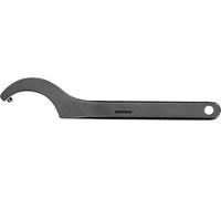 Llave de gancho AMF con espiga para diámetros de 155-165 mm, templada, de longitud 380 mm, con acabado brunido. - 55038