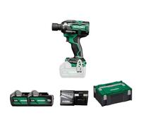 Llave de impacto 18V Hikoki WR18DHWPZ, uso profesional, 345 Nm, cuadradillo 1/2", batería 2x5,0Ah, alto rendimiento y autonomía