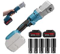 Llave de Impacto a Bateria, 350 Nm 1/2 Pulgada Pistola de Impacto Bateria para Makita de 18V 20V 1500 RPM con 2 Baterías y 5 Tuercas de Impacto de Precisión 17-24 mm para Casa Coche