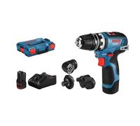 Bosch Taladro atornillador GSR 12V-35 FC FlexiClick – 2x baterías 3,0 Ah Li-Ion, cargador 06019H3000