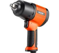 Llave de impacto neumática, 1/2", con un par de torsión inverso de hasta 1490 N.m, 7500 RPM y 4 velocidades ajustables. Pistola neumática ligera para reparaciones y mantenimiento de automóviles