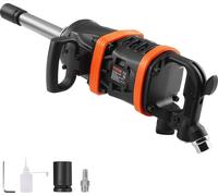 Llave de impacto neumática de 2,5 cm, con un par de torsión inverso de hasta 7016,37 N·m, y un cabezal extendido de 20 cm, ideal para reparaciones y mantenimiento de maquinaria pesada, camiones y auto