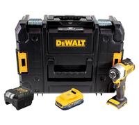 Llave de impacto sin cable DeWalt DCF 809 E1T 18 V sin escobillas + 1x batería Powerstack 1,7 Ah + cargador + TSTAK