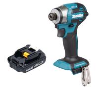 Llave de impacto sin cable Makita DTD 173 Y1 18 V 180 Nm 1/4" sin escobillas + 1x batería recargable 1,5 Ah - sin cargador