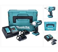 Llave de impacto sin cable Makita DTW 190 SYJ 18 V 1/2" 190 Nm + 2x batería recargable 1,3 Ah + cargador + Makpac