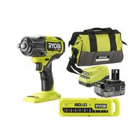 Llave de impacto sin escobillas 900Nm 18V ONE+™ + Bateria 4ah + Cargador + Juego de 10 vasos + Bolsa de transporte