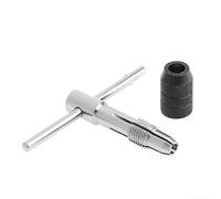 Llave de llave de trinquete, llave de grifo con mango en T, herramienta de mano ajustable para M3-M6, acero 45#, diseño, 1 paquete para metalurgia