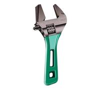 Llave de mango corto, llave de mandíbula ancha ajustable, llave ajustable multifuncional, llave de acero compacta, llave ajustable corta, llave de mango corto de acero, llave ajustable resistente,
