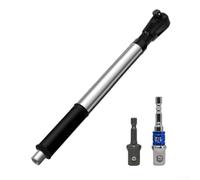Llave de mano automática 2 en 1 con sistema de cambio rápido, extensor de par alto para pernos oxidados, para diseño delgado que se adapta a espacios reducidos, 37-80 libras-pie, compatible con 1/2