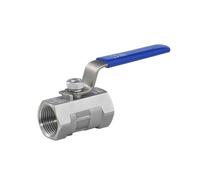 Llave de paso agua Válvula De Bola Una Pieza Acero Inoxidable S304 SS316L, Interruptor Tubería Agua Roscada 1/4" 3/8" 3/4" 1" 1-1/4" 1-1/2" 2" DN15(2",SS304)