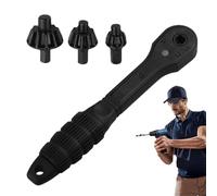 Llave de Portabrocas Taladro Columna Herramienta de Prensa, Extracción y | Portabrocas Doble Con Trinquete Para Taladro Piezas Destornillador Garaje M