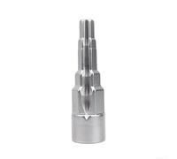 Llave de radiador escalonada de acero al carbono con 5 tamaños de paso para terminales de válvula y conectores de tanque, compatible con mango de trinquete de 1/2 pulgada, herramienta plateada