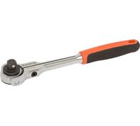 Llave de trinquete de 1/2" Bahco con cabeza giratoria, 72 dientes y ángulo de retroceso de 5°, 266 mm