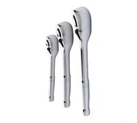 Llave de trinquete de cabeza flexible 3/8 Drive 90 dientes llave reversible con giro de 180° para reparación de automóviles - para cr-v acero
