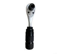 Llave de trinquete en miniatura de 1/4 pulgadas | Destornillador de enchufe bidireccional 4 en 1 con engranaje de 72 dientes para espacios reducidos | Mango desmontable para reparación de automóviles