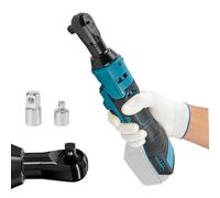 Llave de trinquete inalámbrica de 1 cm para Makita 18 V, herramienta eléctrica, control de velocidad variable con luz LED, adaptador de 0.5 pulgadas y 0.25 pulgadas, 280 RPM, 80 N.m (sin batería)
