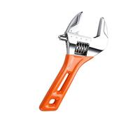 Llave de tubo ajustable con mango ergonómico, 8 pulgadas | Gran capacidad de mandíbula para diferentes diámetros de tubería, fácil manejo durante fontanería de baño y reparaciones