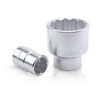 Llave de vaso 3/4" de 12 puntas TOPTUL 50 mm 12 caras
