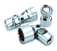 Llave de vaso de 12 caras 3/8" TOPTUL 12k 18mm con Gelenk