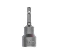 Llave de vaso magnética de 8/13/17 mm, 1/4 pulgadas hexagonal para taladros, destornillador de tuerca y adaptador de vaso de impacto, 6,35 mm hexagonal (17 mm)