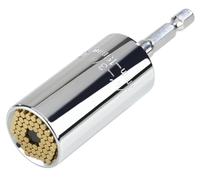 Llave de vaso universal 7-19 mm titanio + adaptador 1/4 PULgada