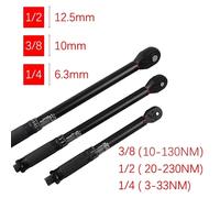 Llave Dinamométrica de 3-230 Nm, Tubo Redondo, Alta Precisión, Ajustable, 1/2'', 3/8'', 1/4'', Llave Dinamométrica para Coche, Bicicleta, Herramientas Manuales Automotrices C
